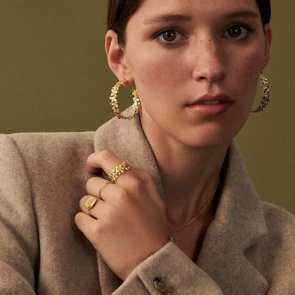 AGATHA Ajustable Ring Bloom-Golden