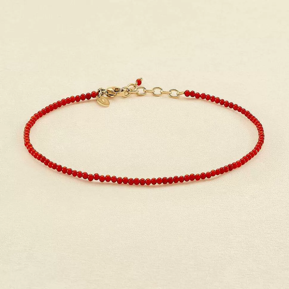 AGATHA Ankle Chain Talismans-Coral