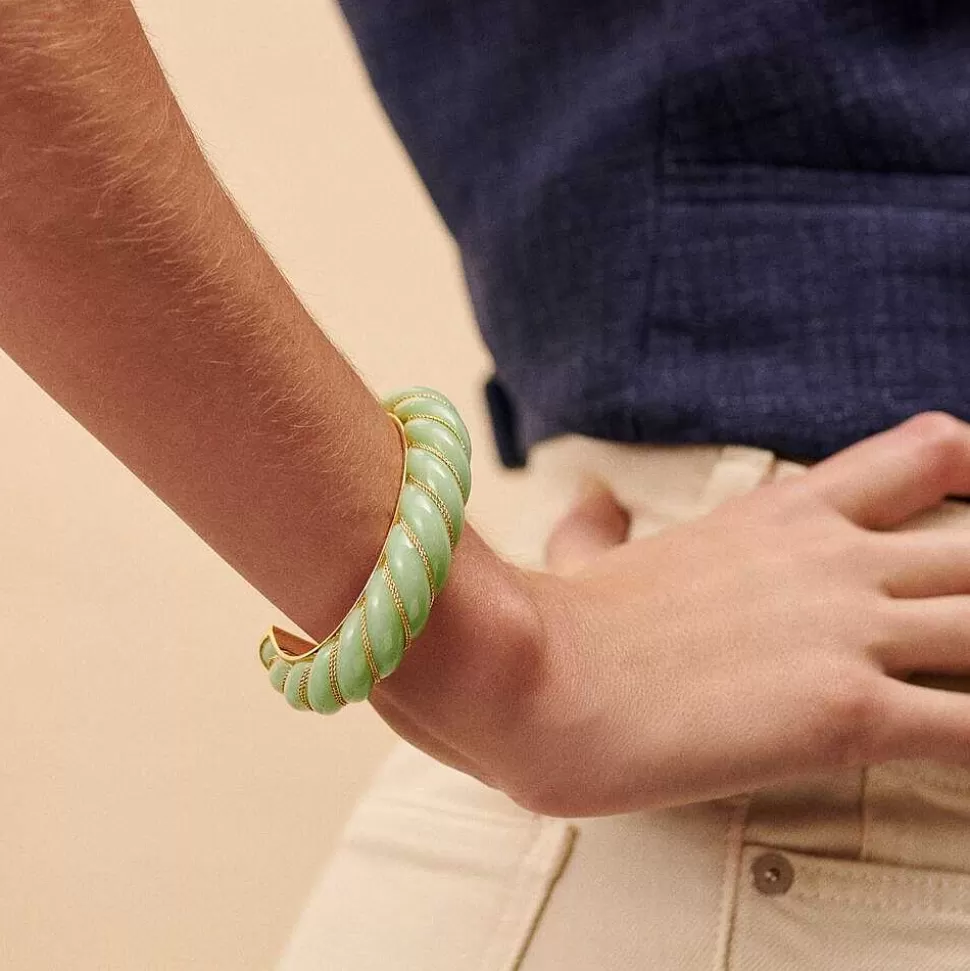 AGATHA Bangle Torsades-Green/Golden
