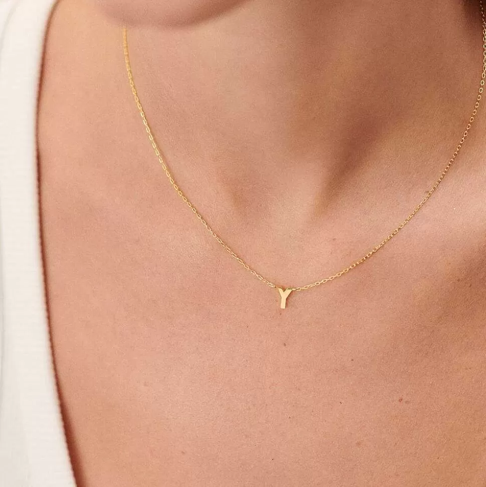 AGATHA Choker Necklace Abc-Golden