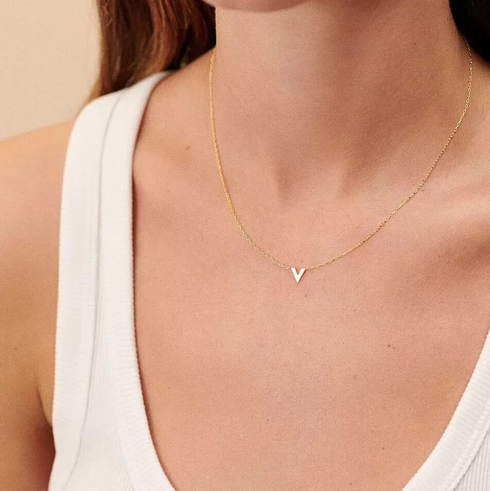 AGATHA Choker Necklace Abc-Golden