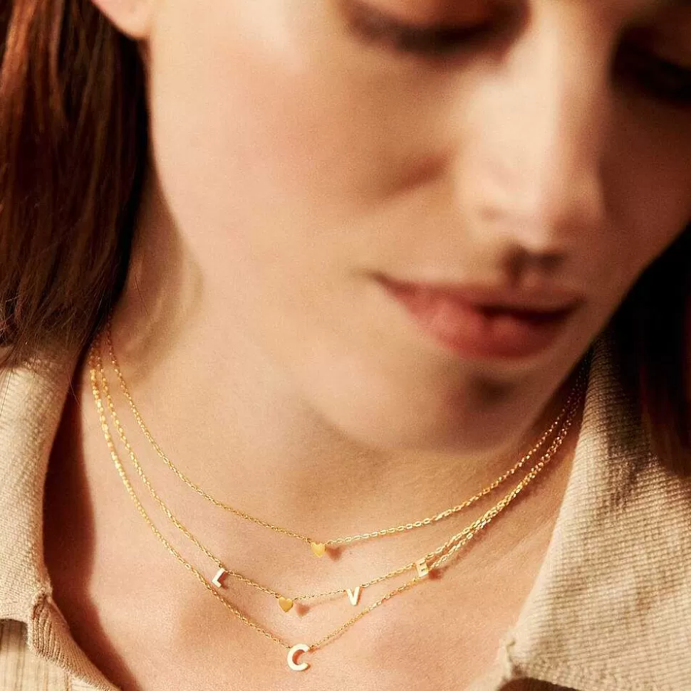 AGATHA Choker Necklace Abc-Golden
