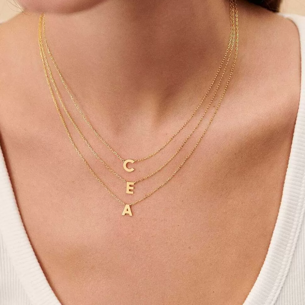 AGATHA Choker Necklace Abc-Golden