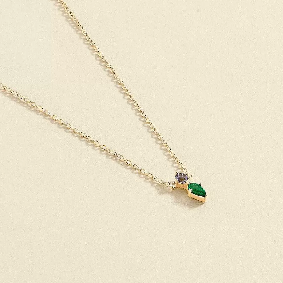 AGATHA Choker Necklace Astre-Green/Golden