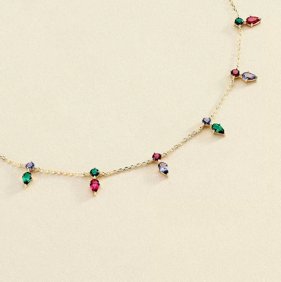 AGATHA Choker Necklace Astre-Multicolor/Gold