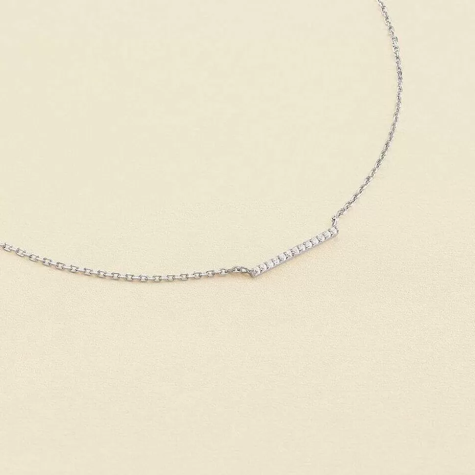 AGATHA Choker Necklace Barshine-Crystal/Silver
