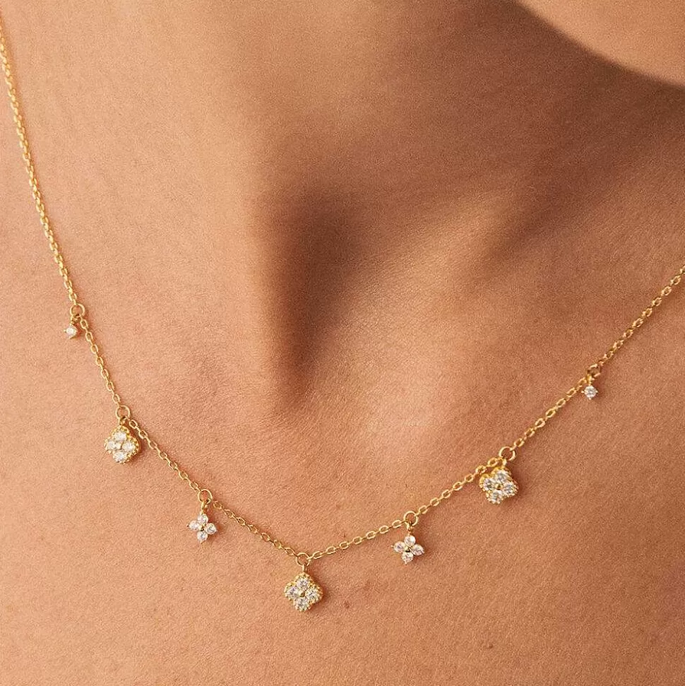 AGATHA Choker Necklace Beloved-Crystal/Golden