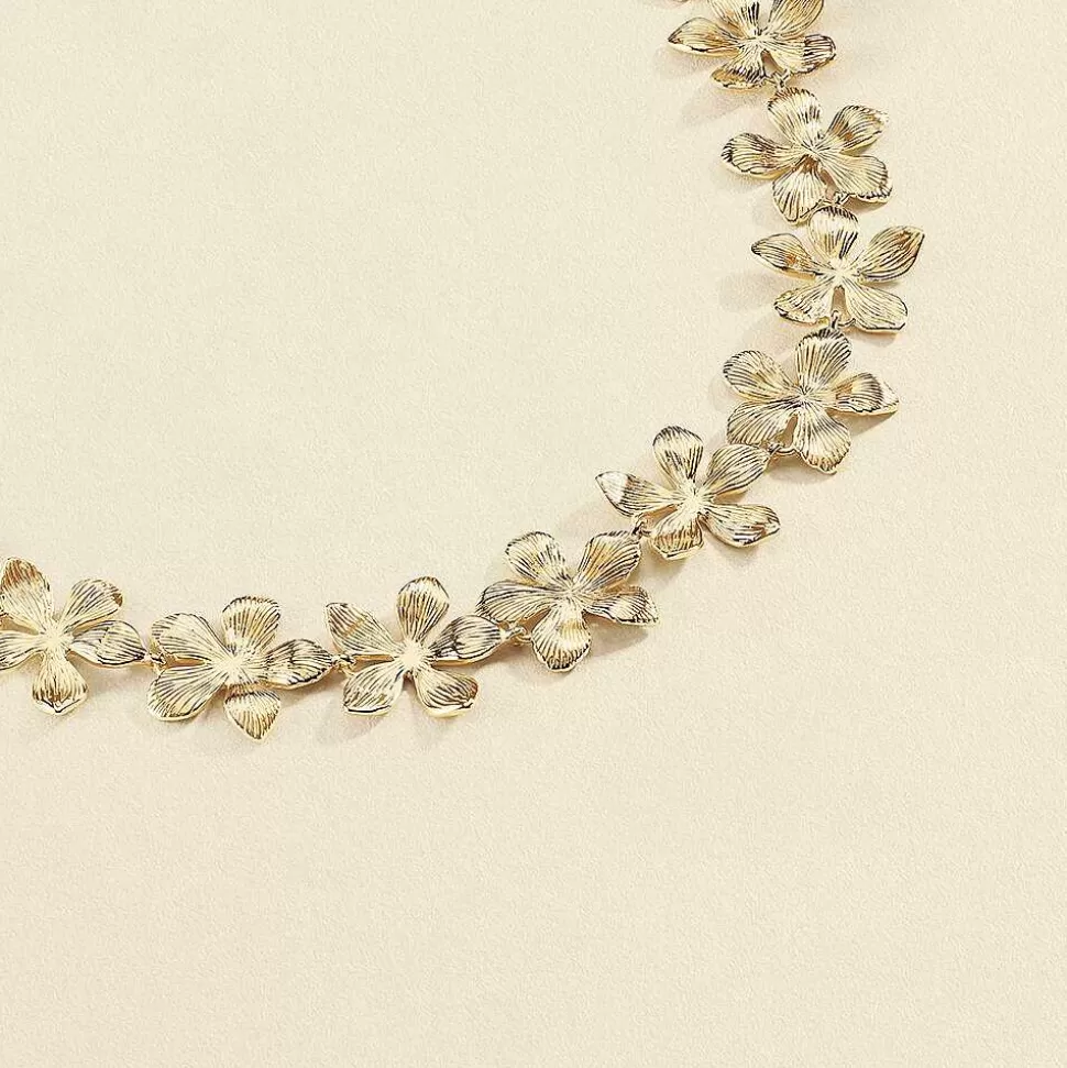 AGATHA Choker Necklace Bloom-Golden