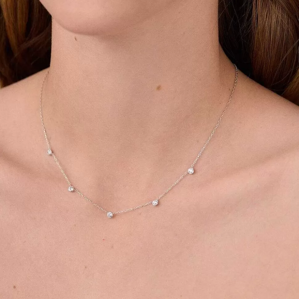 AGATHA Choker Necklace Brillant-Crystal/Silver