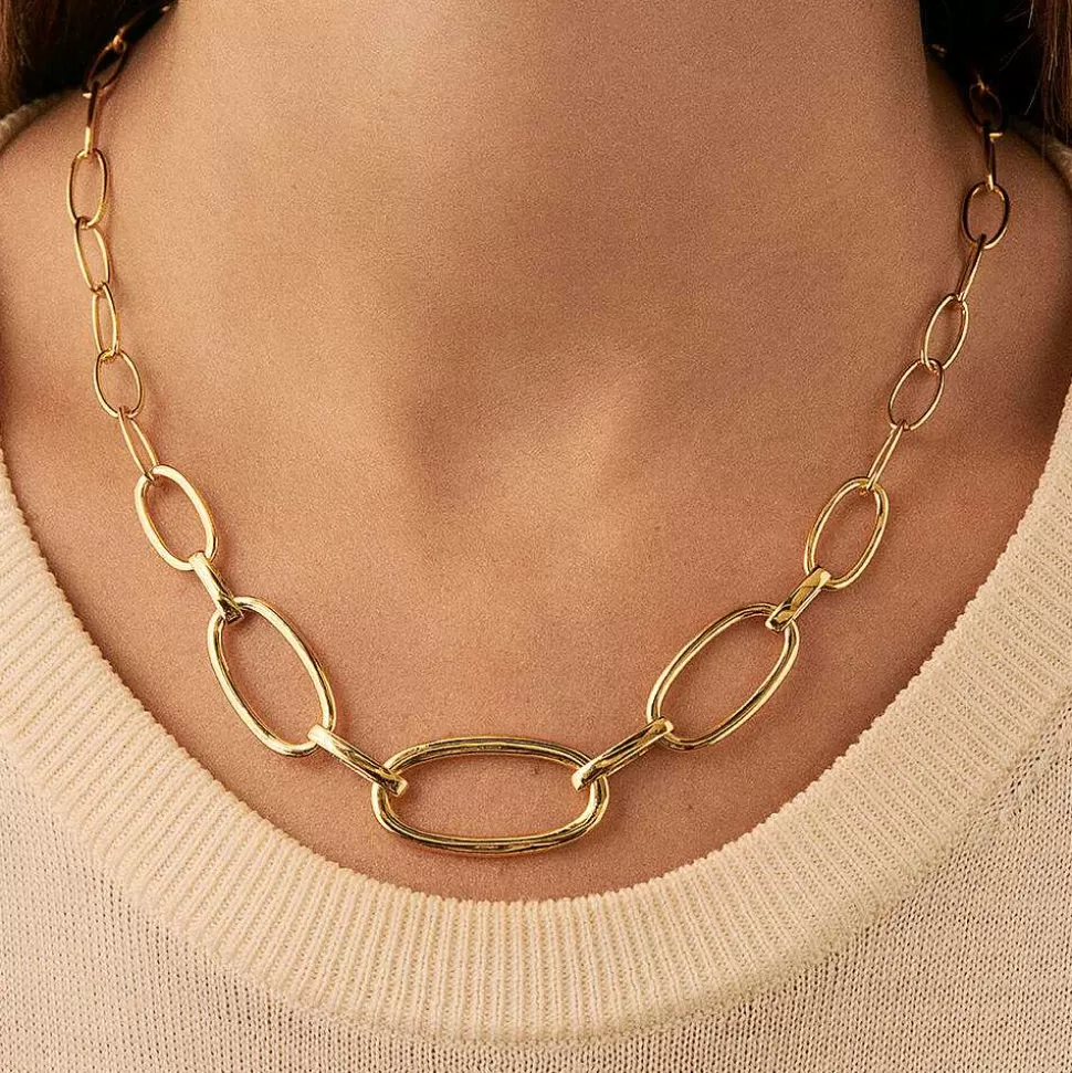 AGATHA Choker Necklace Chain-Golden