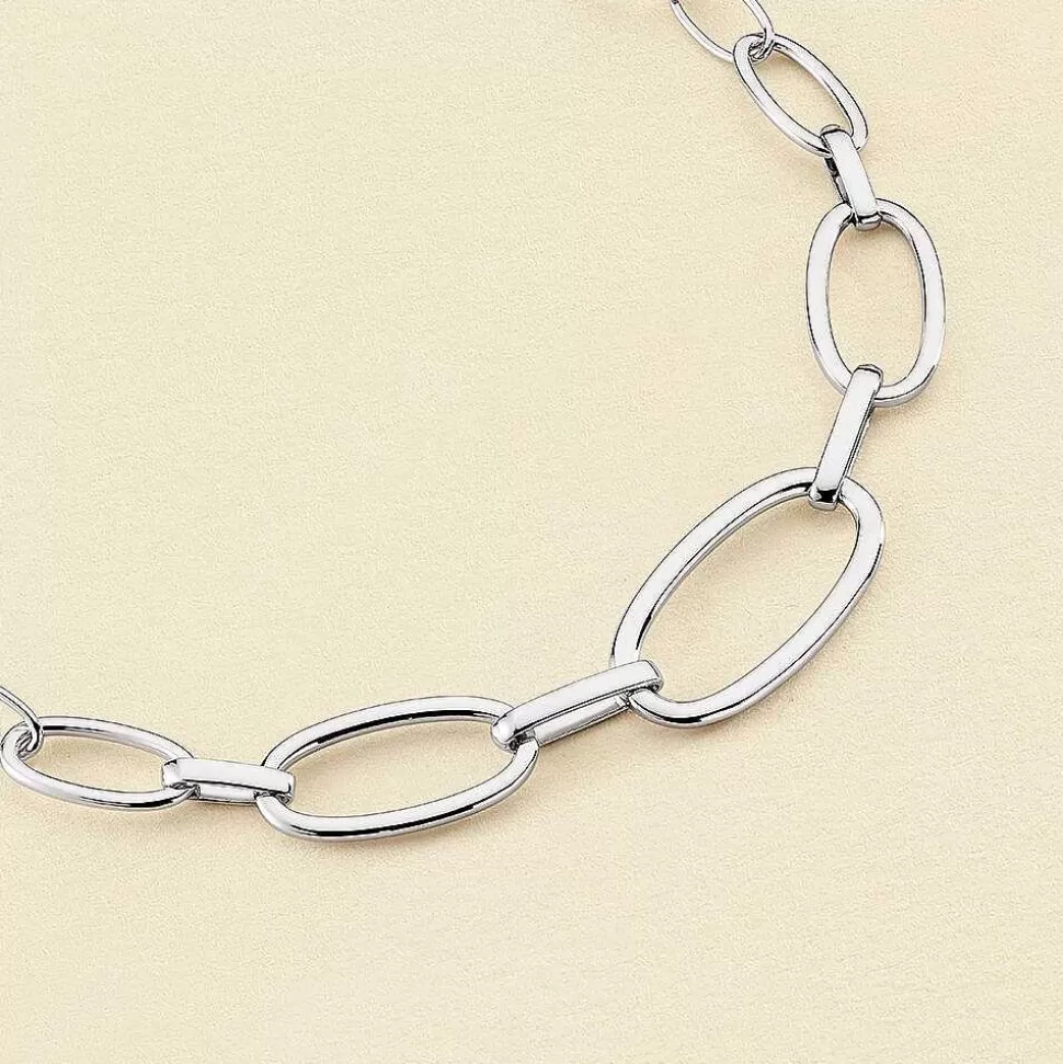 AGATHA Choker Necklace Chain-Silver