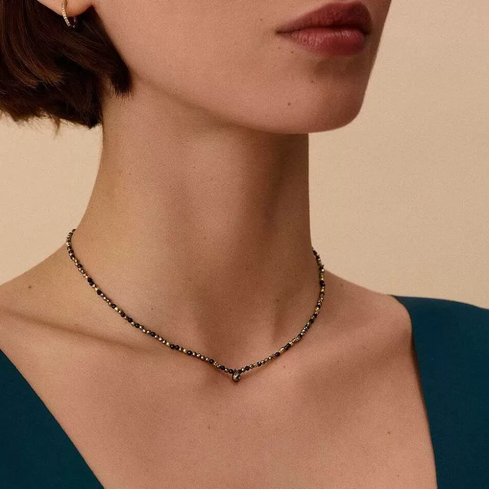 AGATHA Choker Necklace Diamonds-Gun