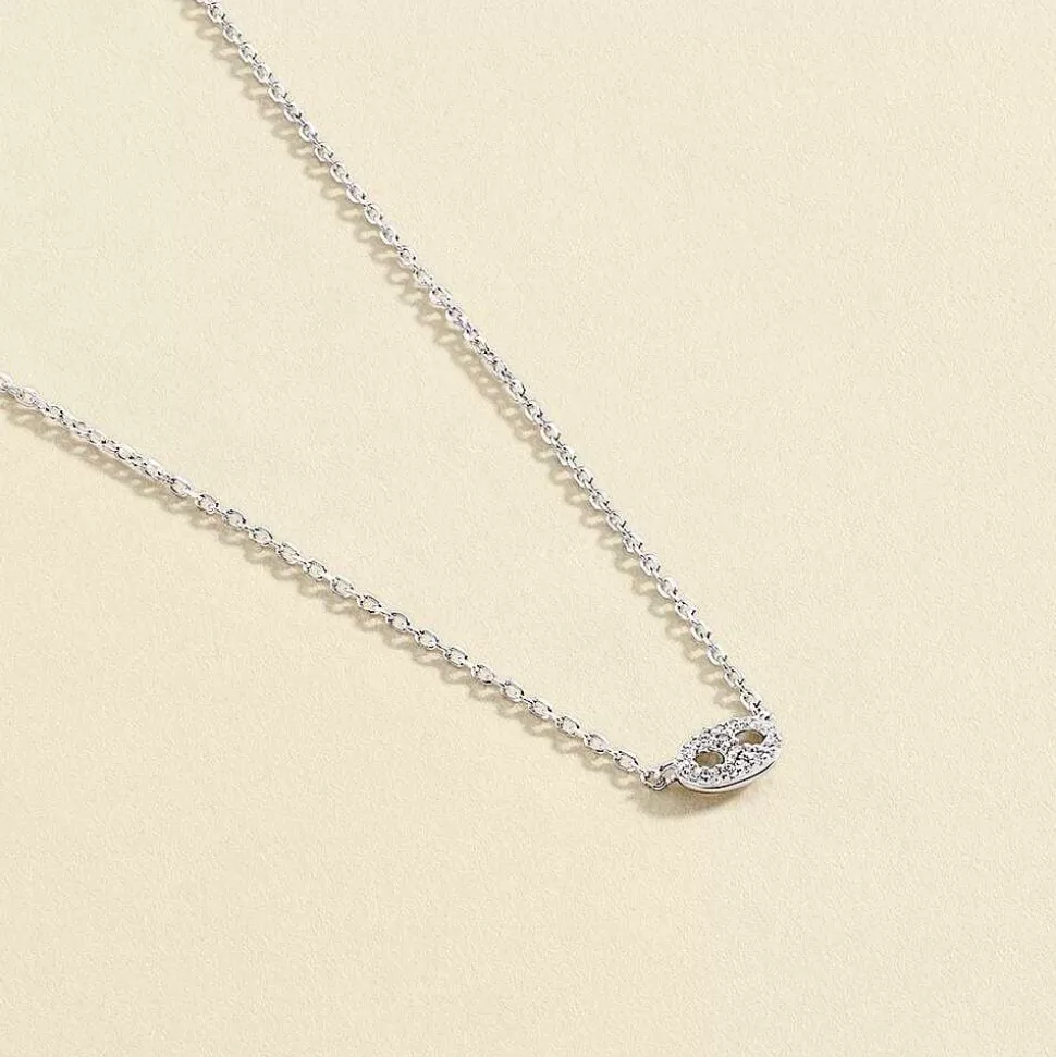 AGATHA Choker Necklace Etreinte-Crystal/Silver