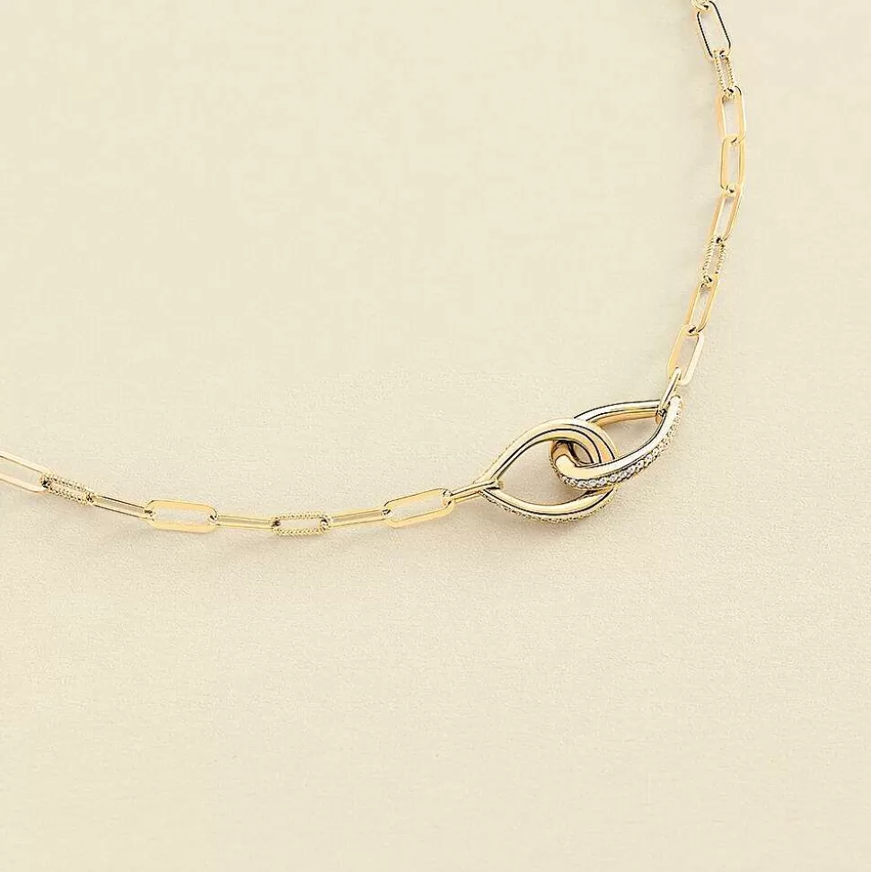 AGATHA Choker Necklace Gemini-Crystal/Golden