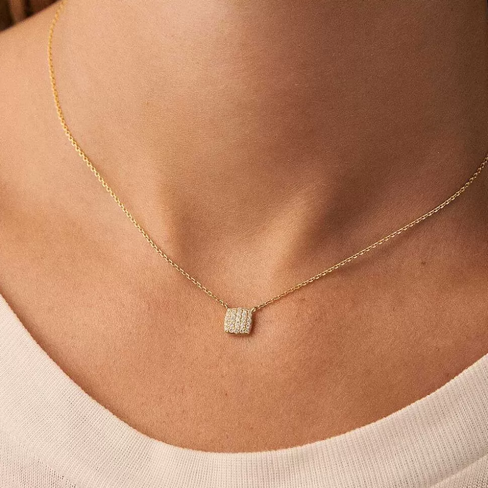 AGATHA Choker Necklace Gloria-Crystal/Golden