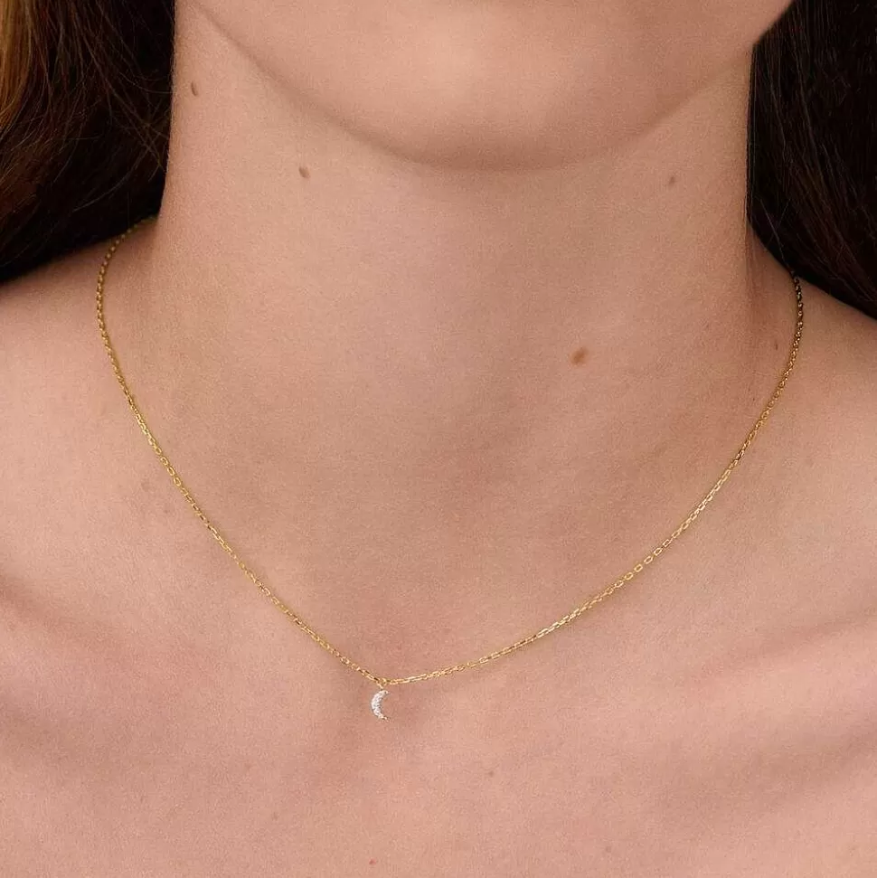 AGATHA Choker Necklace Mahina-Crystal/Golden