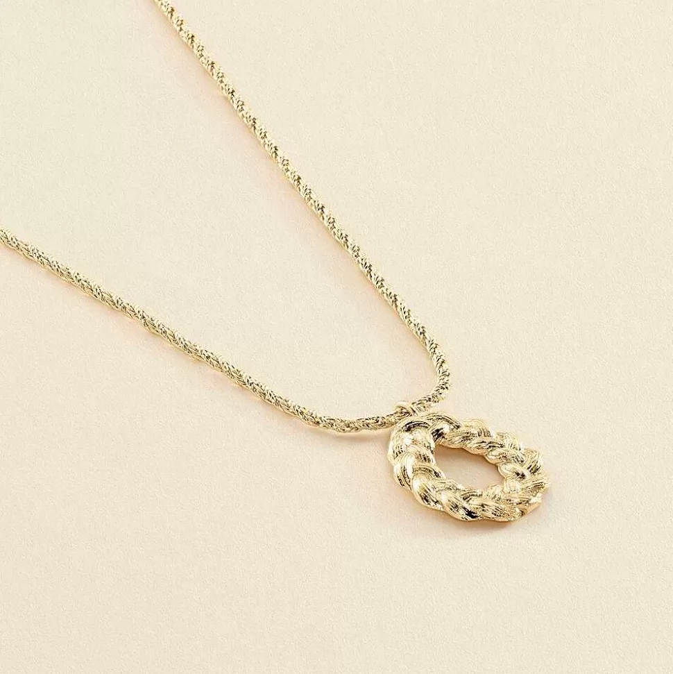 AGATHA Choker Necklace Nec1Tresse-Golden