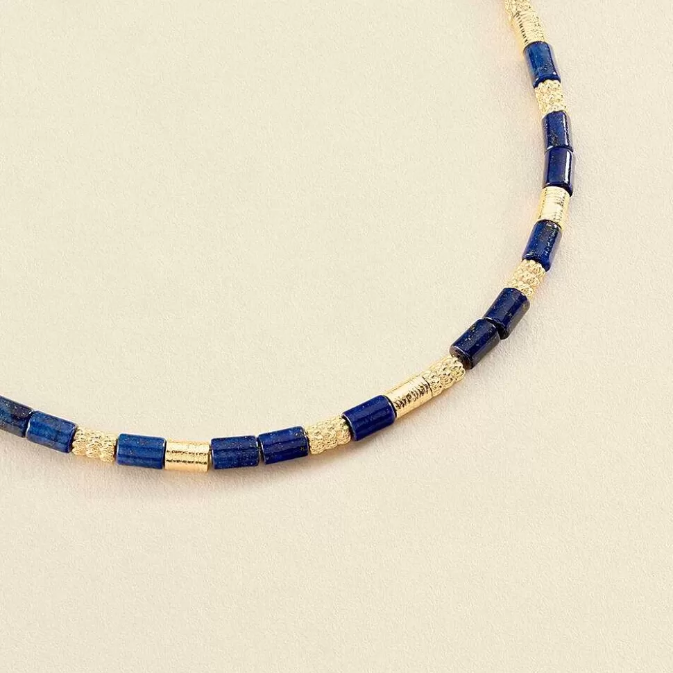 AGATHA Choker Necklace Petra-Lapis/Gold