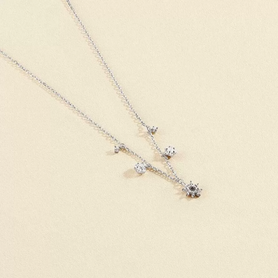 AGATHA Choker Necklace Spaceag-Crystal/Silver