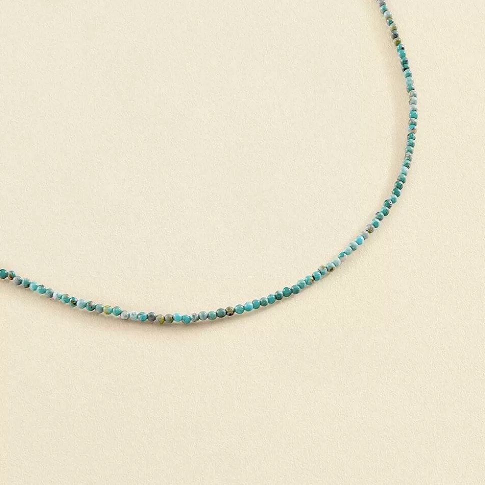 AGATHA Choker Necklace Talismans-Turquoise