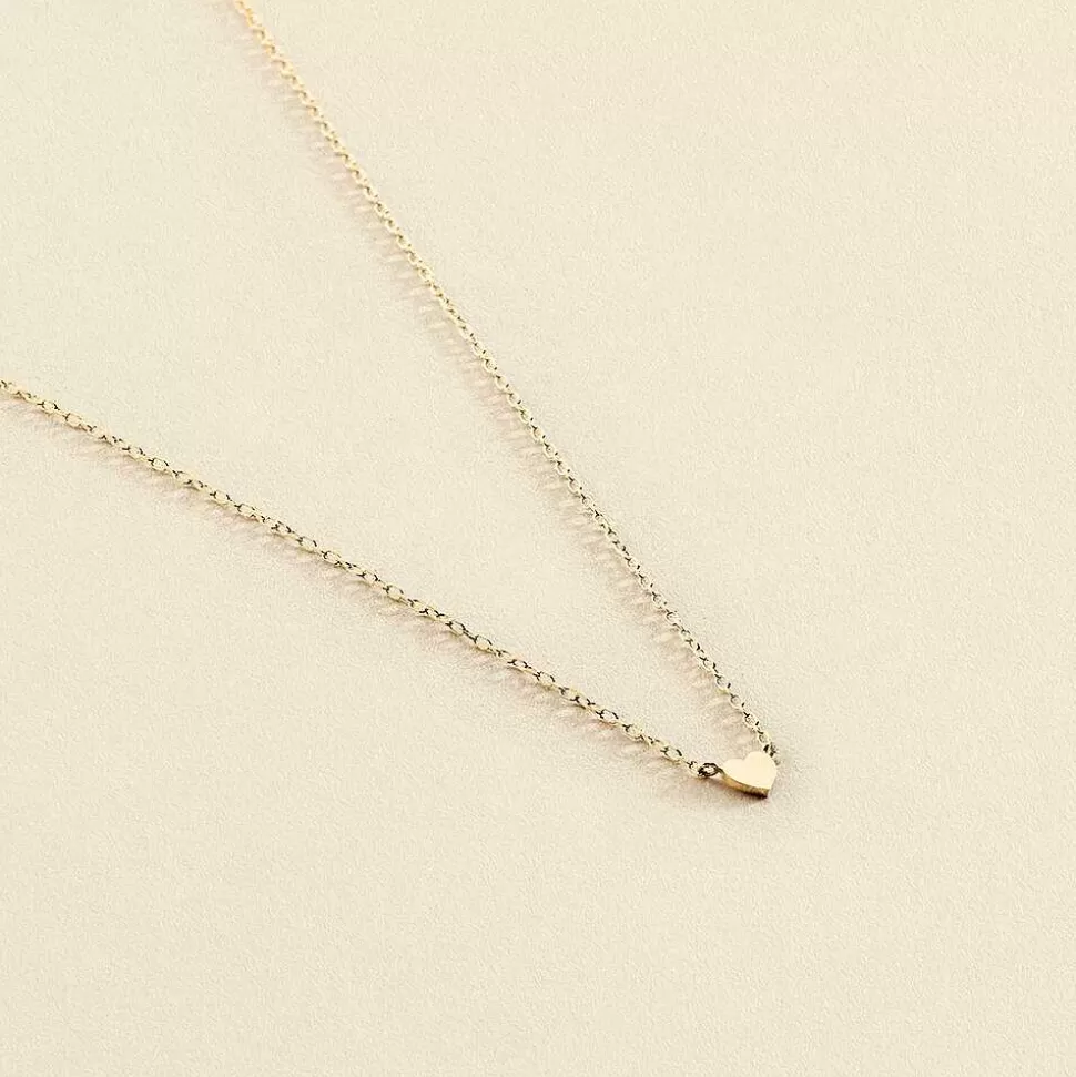 AGATHA Choker Necklace With Love-Golden