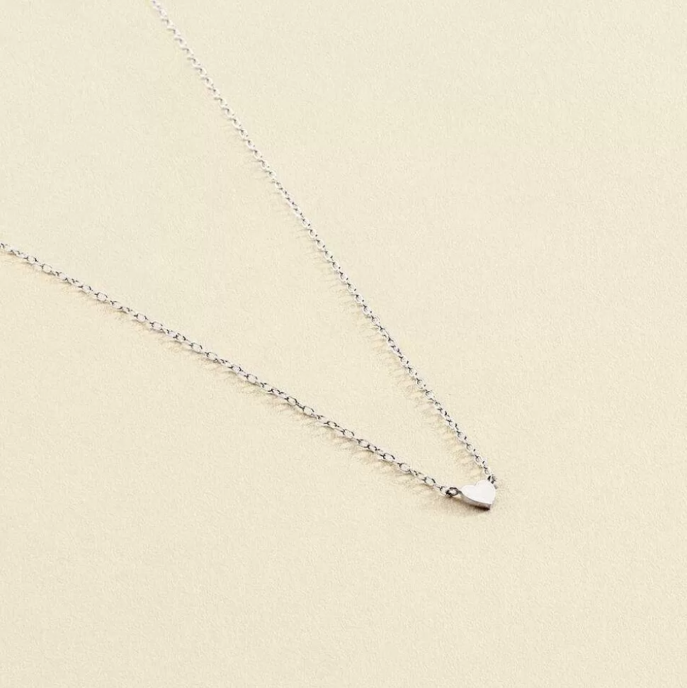 AGATHA Choker Necklace With Love-Silver