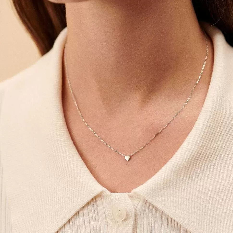 AGATHA Choker Necklace With Love-Silver