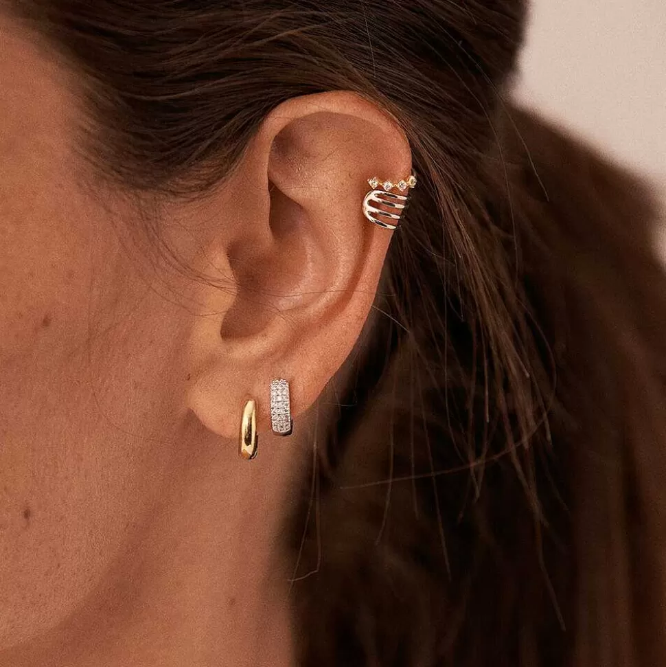 AGATHA Ear Cuff Ofee-Crystal/Golden