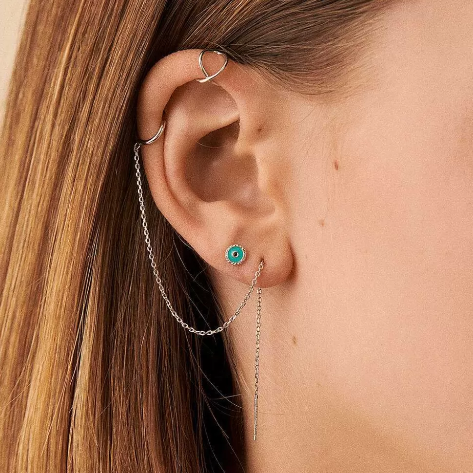 AGATHA Ear Cuff Rolling-Silver
