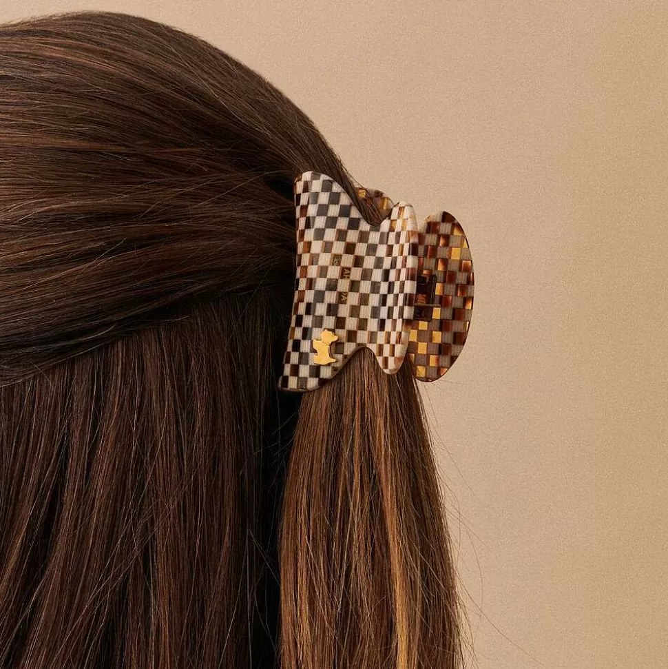 AGATHA Hair Accessory Damier-Beige