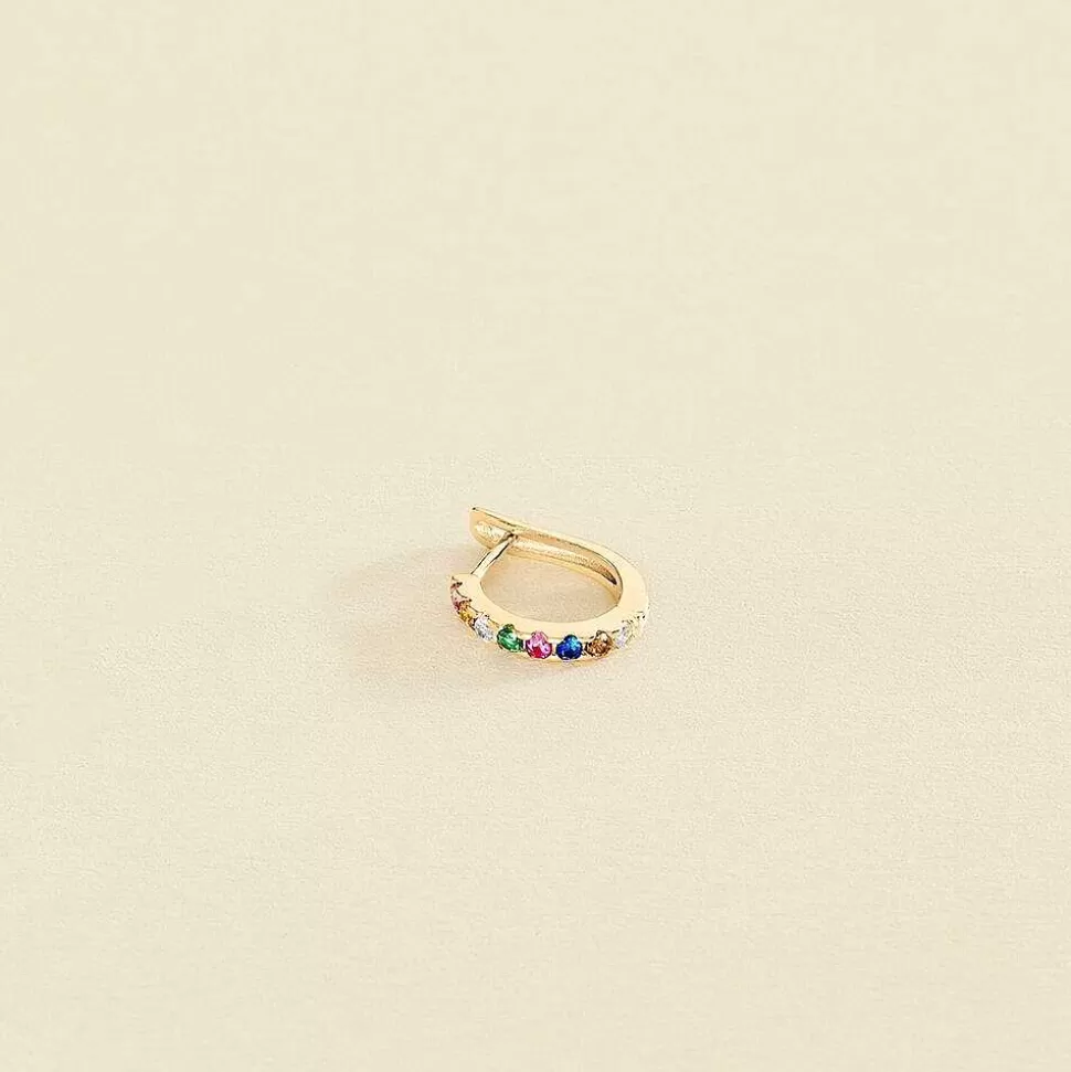 AGATHA Hoop Piercing Colorful-Multicolor/Gold