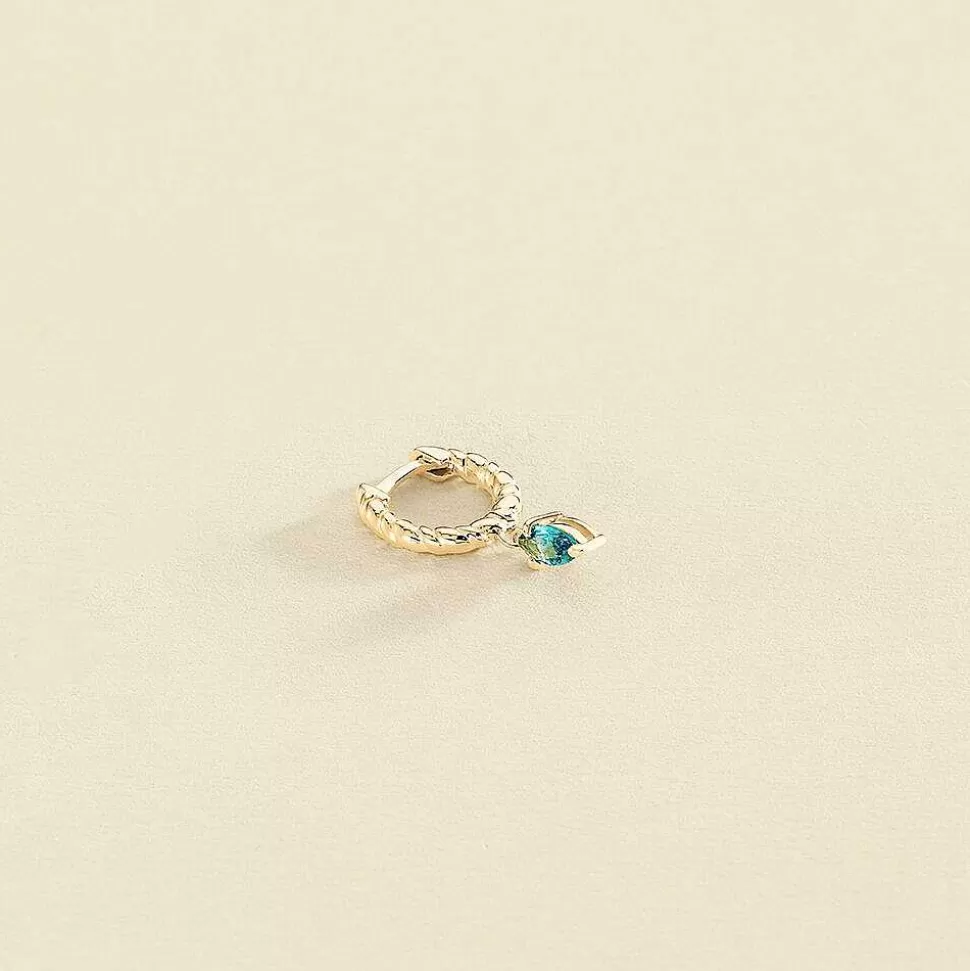 AGATHA Hoop Piercing Mamba-Turquoise/Gold