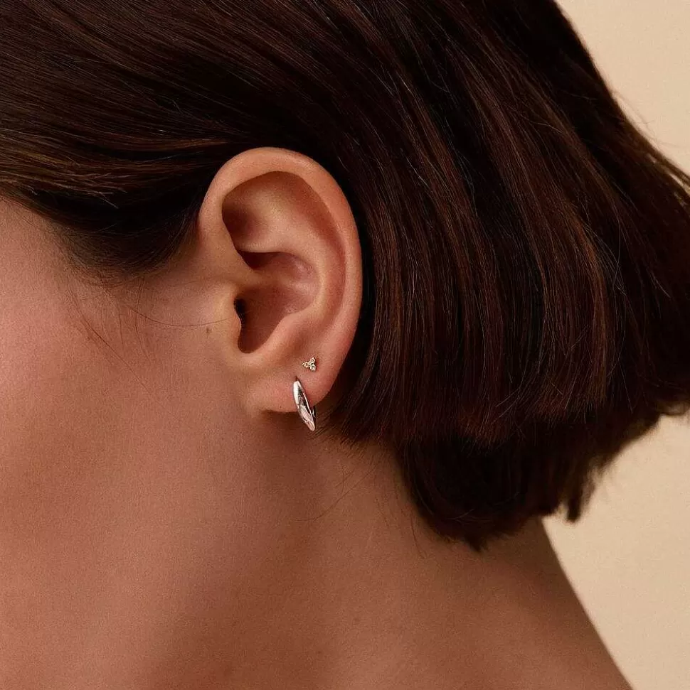 AGATHA Hoop Piercing Mix& Match-Silver
