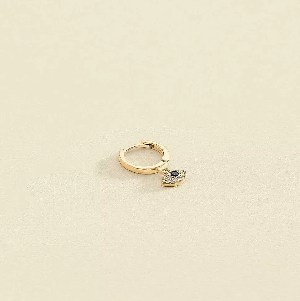 AGATHA Hoop Piercing Nazar-Crystal/Golden