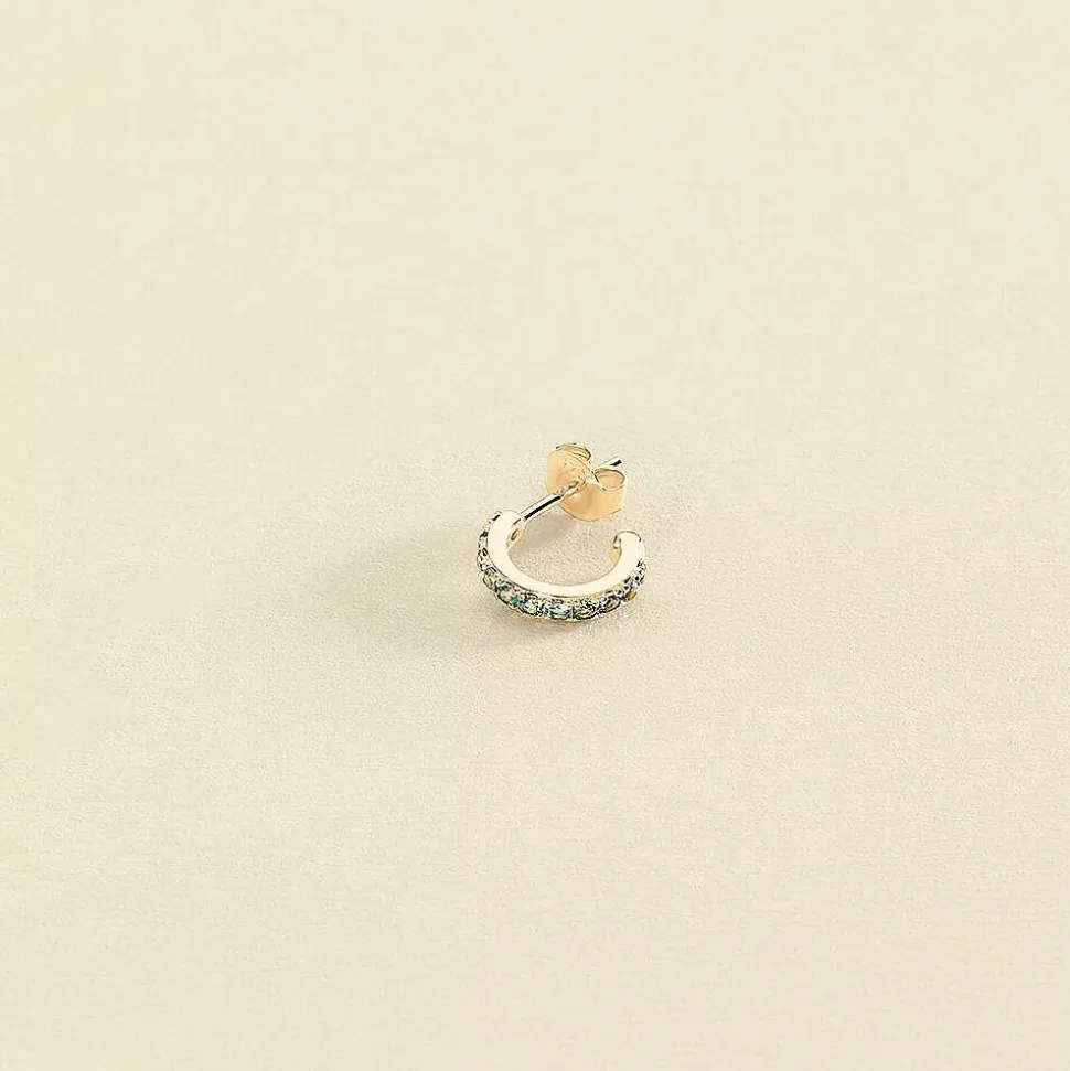 AGATHA Hoop Piercing Pava-Turquoise/Gold
