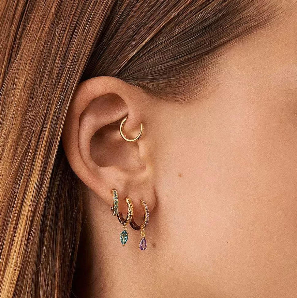 AGATHA Hoop Piercing Radiosa-Lilac