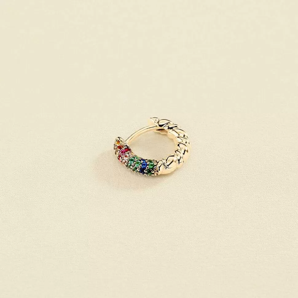 AGATHA Hoop Piercing Sienna-Multicolor/Gold