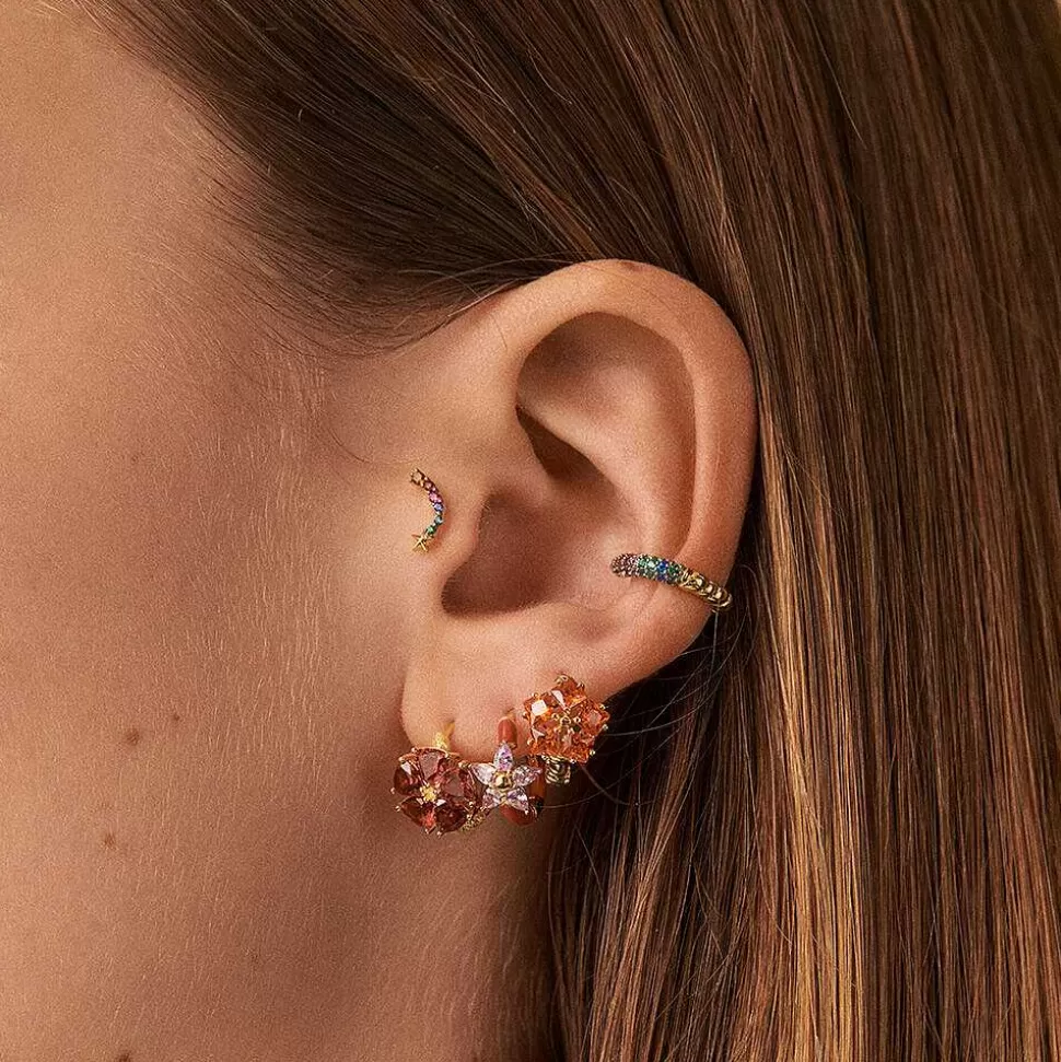 AGATHA Hoop Piercing Sienna-Multicolor/Gold