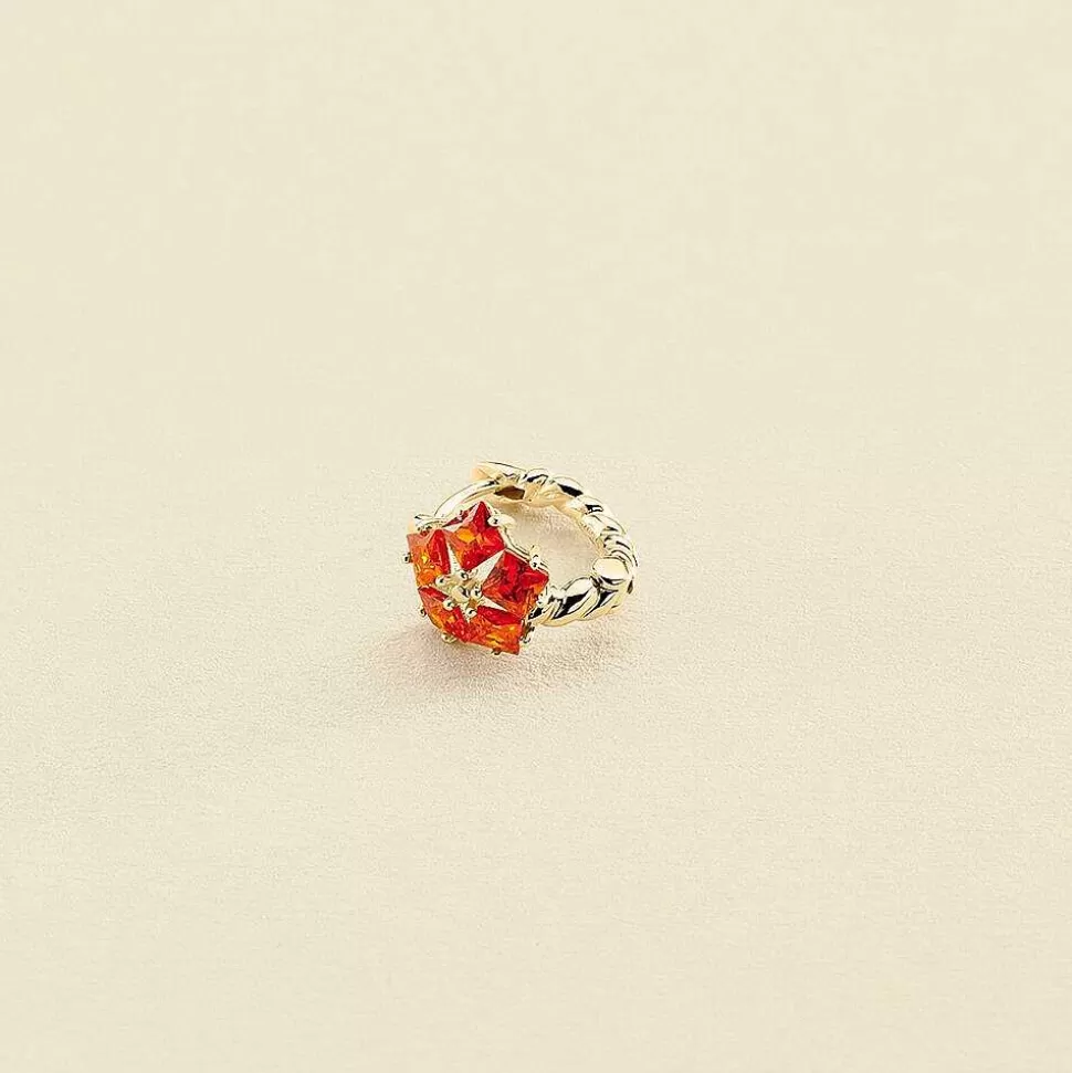 AGATHA Hoop Piercing Stunning-Orange/Gold