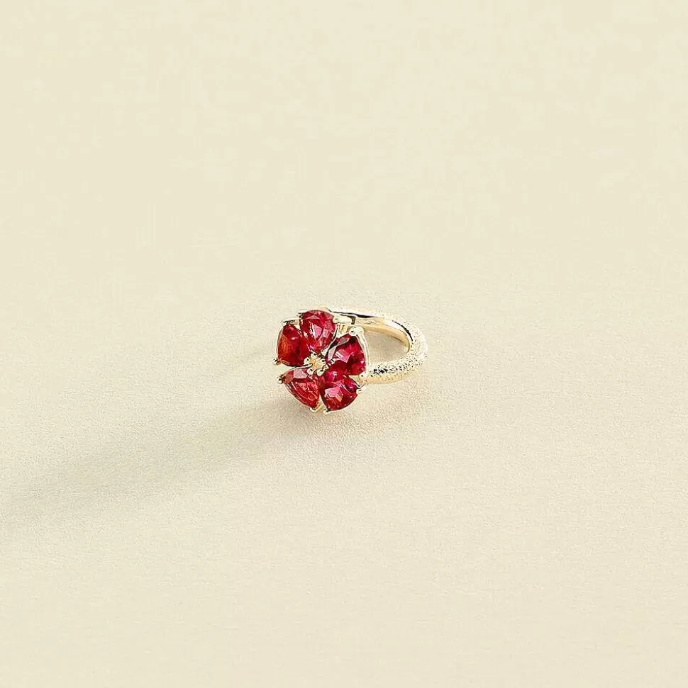 AGATHA Hoop Piercing Stunning-Pink/Gold