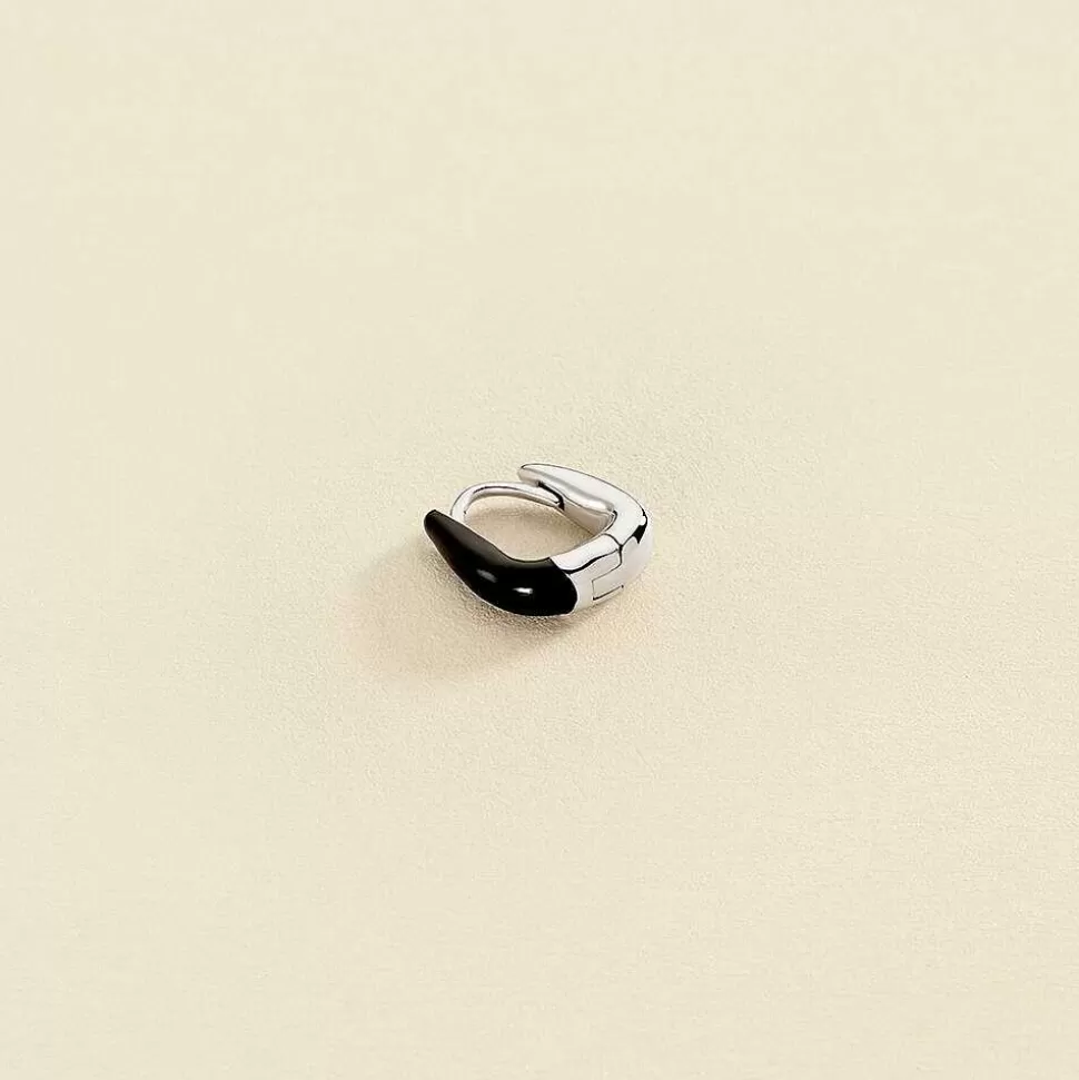 AGATHA Hoop Piercing Suzette-Black/White