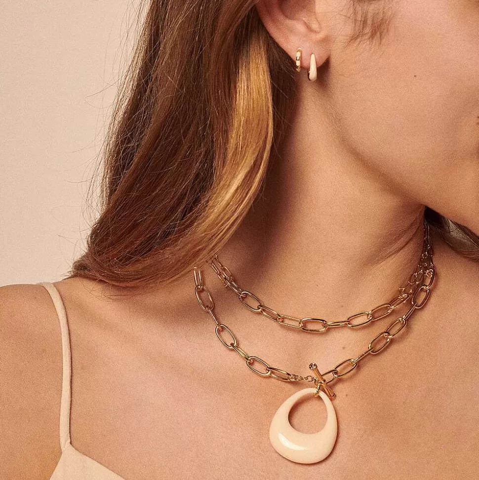 AGATHA Hoop Piercing Suzie-Orange/Gold