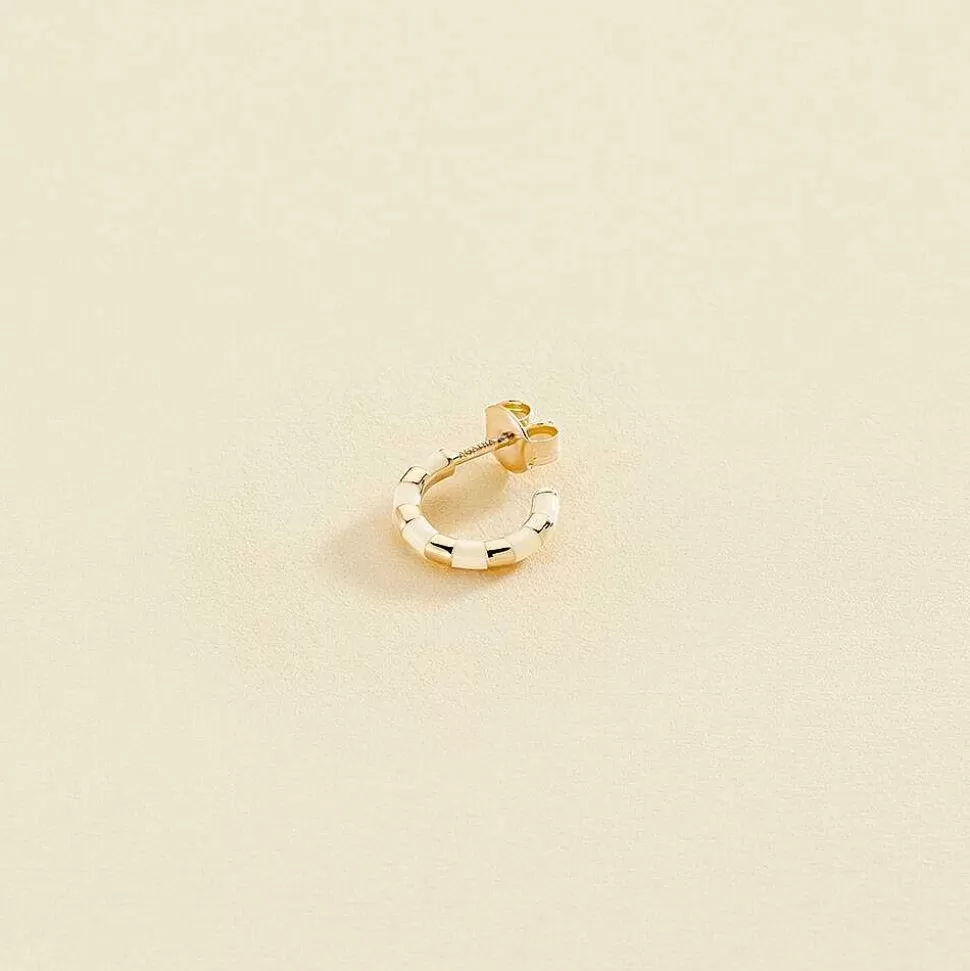 AGATHA Hoop Piercing Suzie-White/Gold