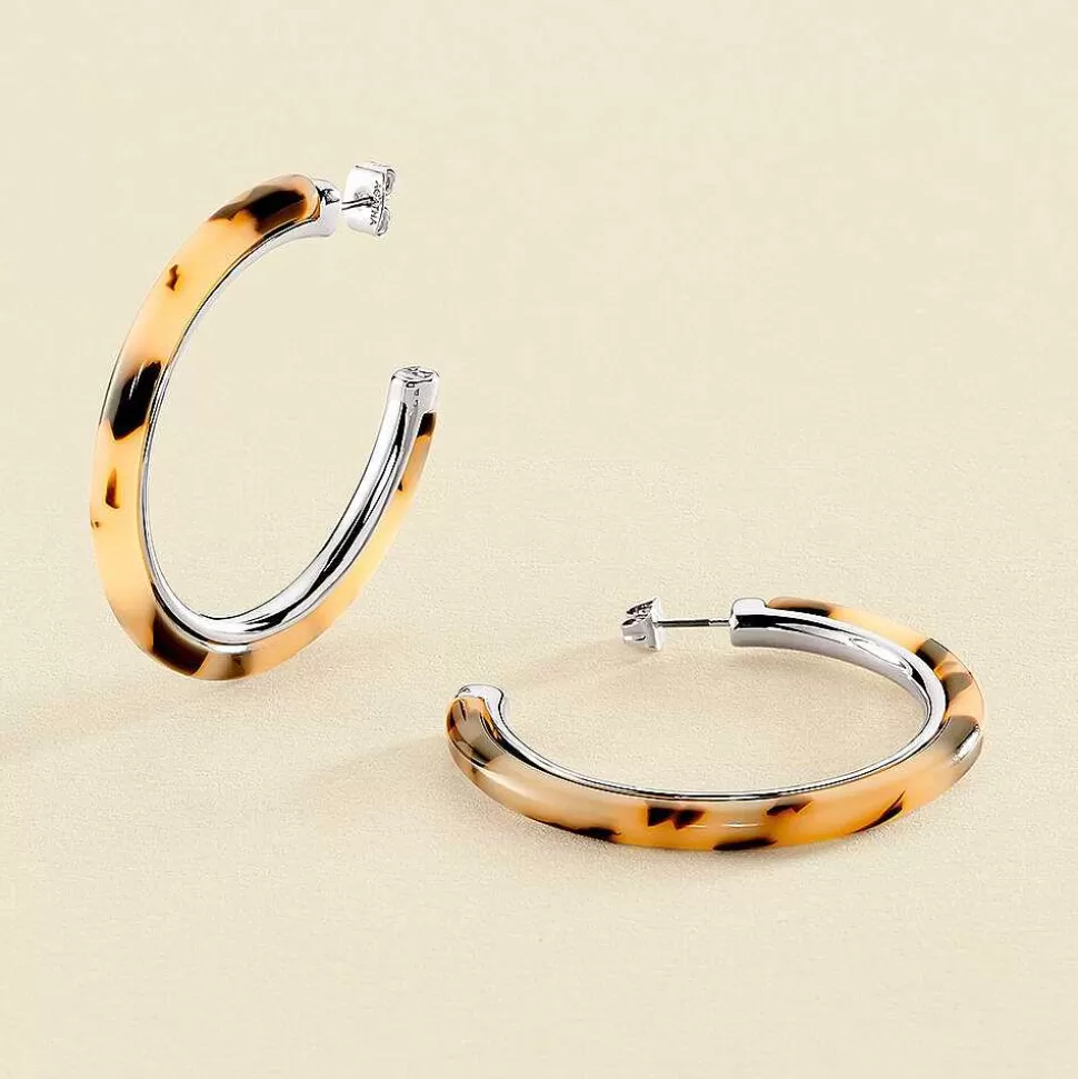 AGATHA Hoops Boucle-Black/Silver