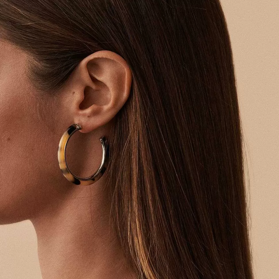 AGATHA Hoops Boucle-Black/Silver