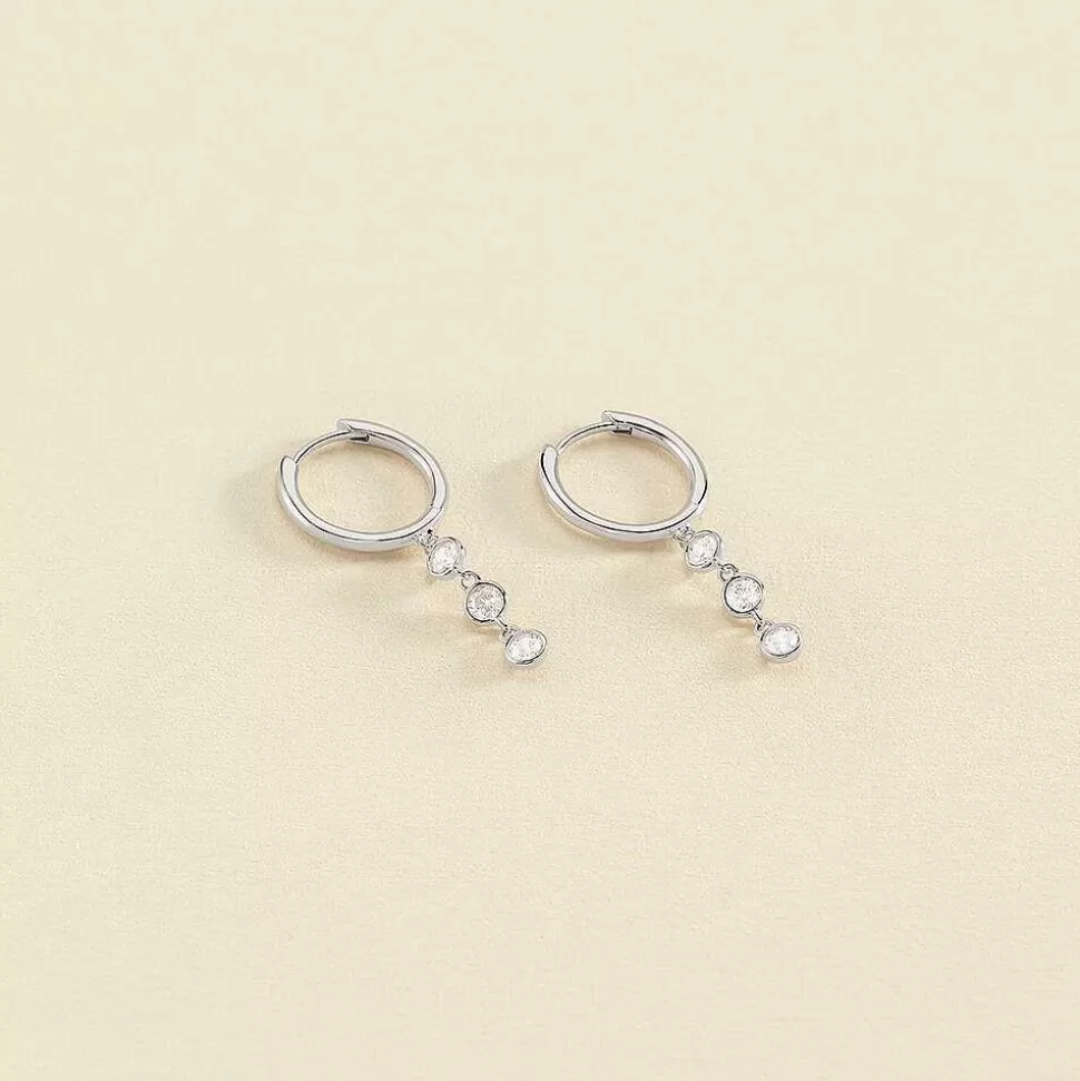 AGATHA Hoops Brillant-Crystal/Silver
