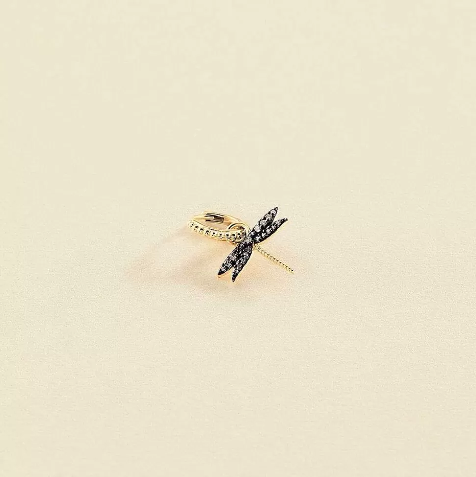 AGATHA Hoops Diamonds-Gold/Gun