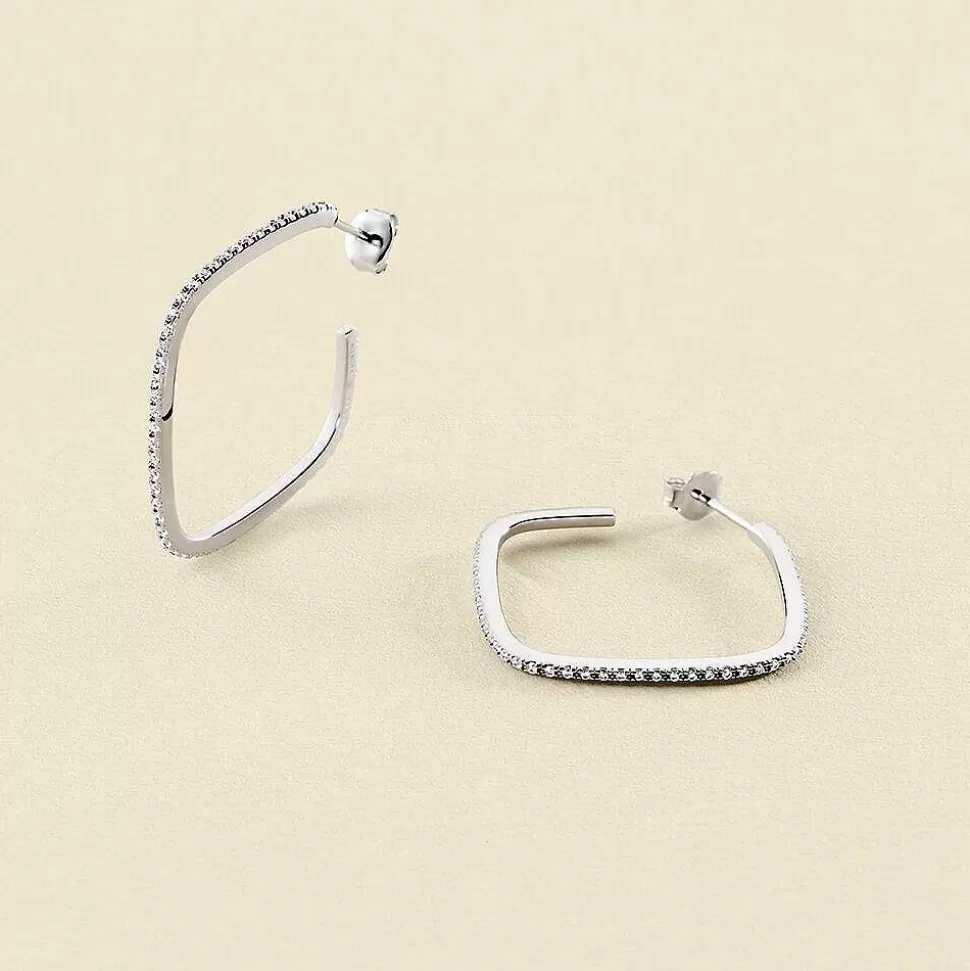AGATHA Hoops Sissi-Crystal/Silver