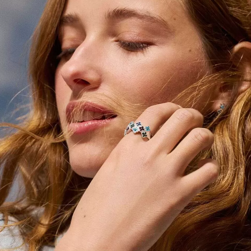 AGATHA Large Ring Beloved-Multicolor/Silver