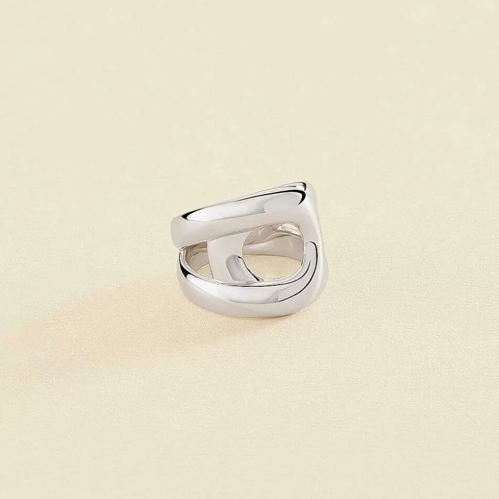 AGATHA Large Ring Curve-Silver